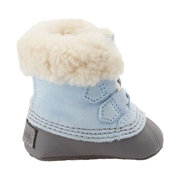 NEW Sorel Kid Infant Caribootie Oxygen Lamb Fur Lined Mid Calf Winter Boot - Picture 2 of 7